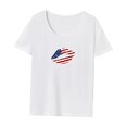 thumbnail image 3 of Camiseta de mujer de verano suave con cuello redondo para vacaciones, senderismo, caminar, mujer XL, 3 of 7