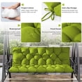 thumbnail image 5 of Kimunuk Outdoor Porch Swing Cushion, 60" X 40" X 5" Waterproof Bench Chair Replacement Cushion with 6 Ties for Patio, Grass Green, 5 of 7