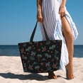 thumbnail image 6 of Kdxio Hawaiian Style for Beach Bag for Women Large Beach Tote Bag Waterproof Sandproof Swim Bag with Zipper Pockets Beach Vacation Travel, 6 of 7
