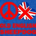 thumbnail image 2 of CafePress - FIN Peace Love Old English Sheepdog FLAG Baby Foot - Cute Infant Baby Football Bodysuit, 2 of 3