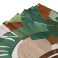thumbnail image 4 of JOOCAR Mid Century Modern Bathroom Shower Curtain Abstract Plant Tropical Palm Banana Leaves Minimalistic Cute Aesthetic 72X72 Inch Polyester Fabric 12 Plastic Hooks Waterproof Decor, 4 of 7
