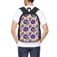 thumbnail image 4 of Fotbe record rock Skull star Mochila para Hombre y Mujer - Tela Oxford 600D Resistente - Mochila Impermeable de Gran Capacidad para Escuela, Viajes y Senderismo, 4 of 6