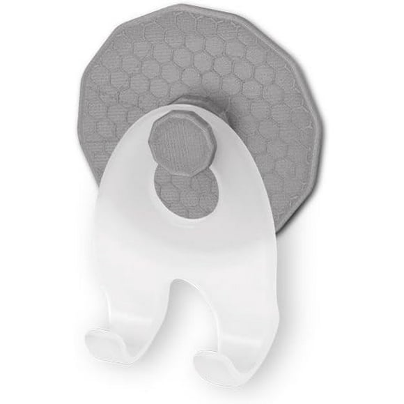 Metaltex 402732 Double Transparent Hook Artic, Gray