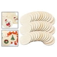 thumbnail image 3 of Unfinished Wood Pieces 4x4 Inch Wooden Slices Squares Circles for 30pcs Round, 3 of 8