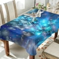 thumbnail image 3 of SKYSONIC 54"X54" Square Tablecloth with Christmas Dove Lights Fir Tree Prints, Anti-Wrinkle and Smooth Table Cloth for Kitchen/Home Wedding Decoration, 3 of 7