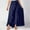 Navy, variant on QENGING Summer Skirts for Women Casual Hakama Irregular Leaf Bow High Waist Long Culottes Skirt Casual