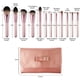 thumbnail image 2 of Juego de 12 brochas de maquillaje profesional con diseño de uva, asas de madera duradera y funda PU, ideal para un maquillaje preciso y cómodo., 2 of 6