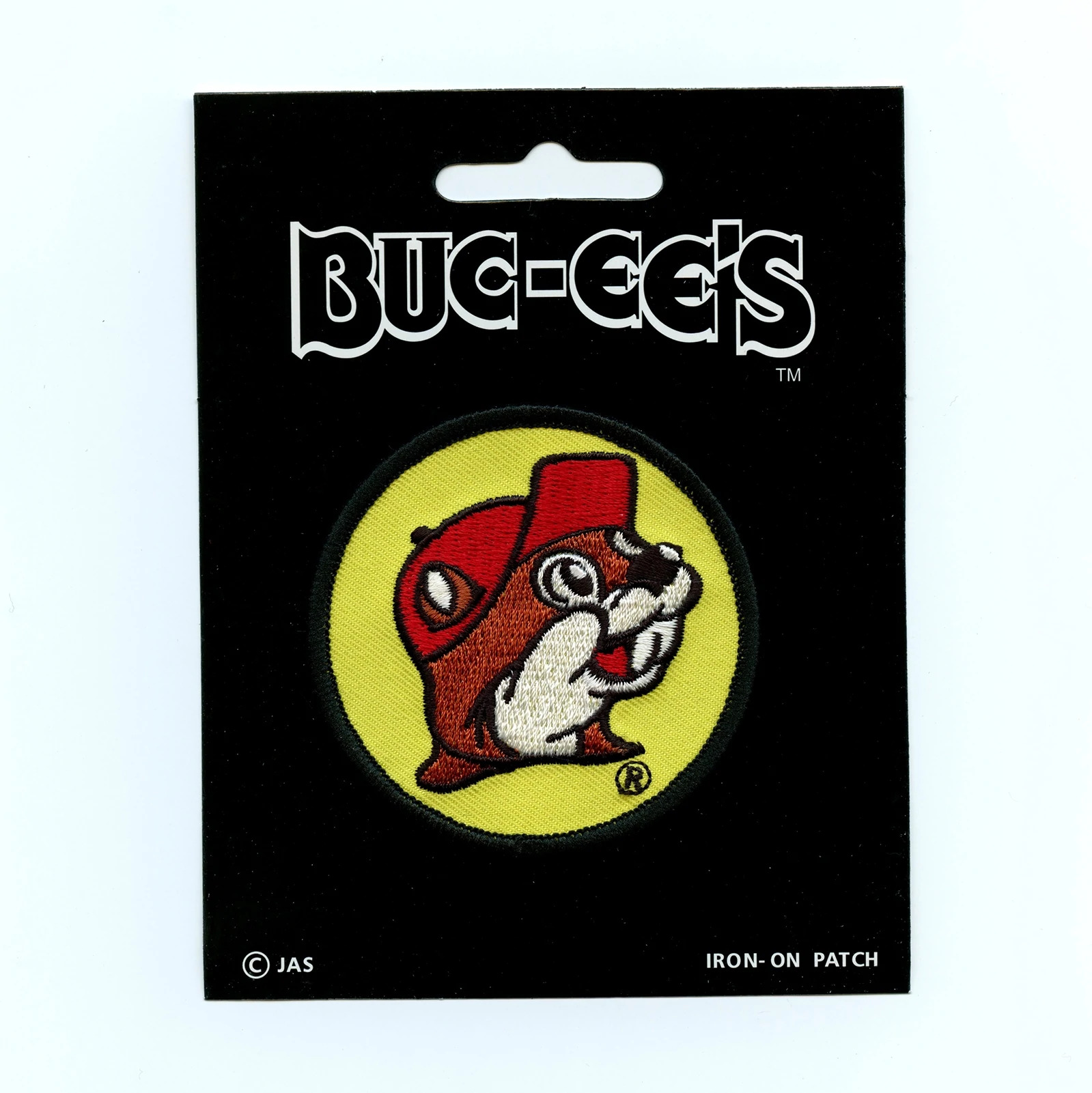 Bucee's Beaver Round Logo Embroidered Ironon Patch