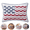Fourth of July Pillow, variant on Bow Flag 4th of July Decorative Pillow, Red White and Blue Patriotic Pillows, 14" X 14" USA Throw Pillows for Couch, Living Room, Bed, Outdoor(2PC)