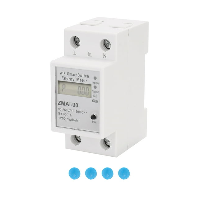 Rail Din Monophasé Wifi Intelligent Energy Meter Consommation d'Énergie Kwh Wattmètre Support Smartlife/Tuya App