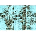 thumbnail image 1 of Ahgly Company Indoor Rectangle Abstract Light Blue Modern Area Rugs, 6' x 9', 1 of 4