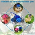 thumbnail image 4 of Greeniant Divertidos sombreros de pollo, Mini gorro de plumas con dobladillo, decoración para banquetes, puesta en escena, accesorio para Aseo de mascotas Blanco, 4 of 6