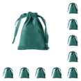 thumbnail image 1 of Bolsas de joyería súper suaves Yuarrent con cordón color rojo negruzco 10Conjunto, 1 of 6