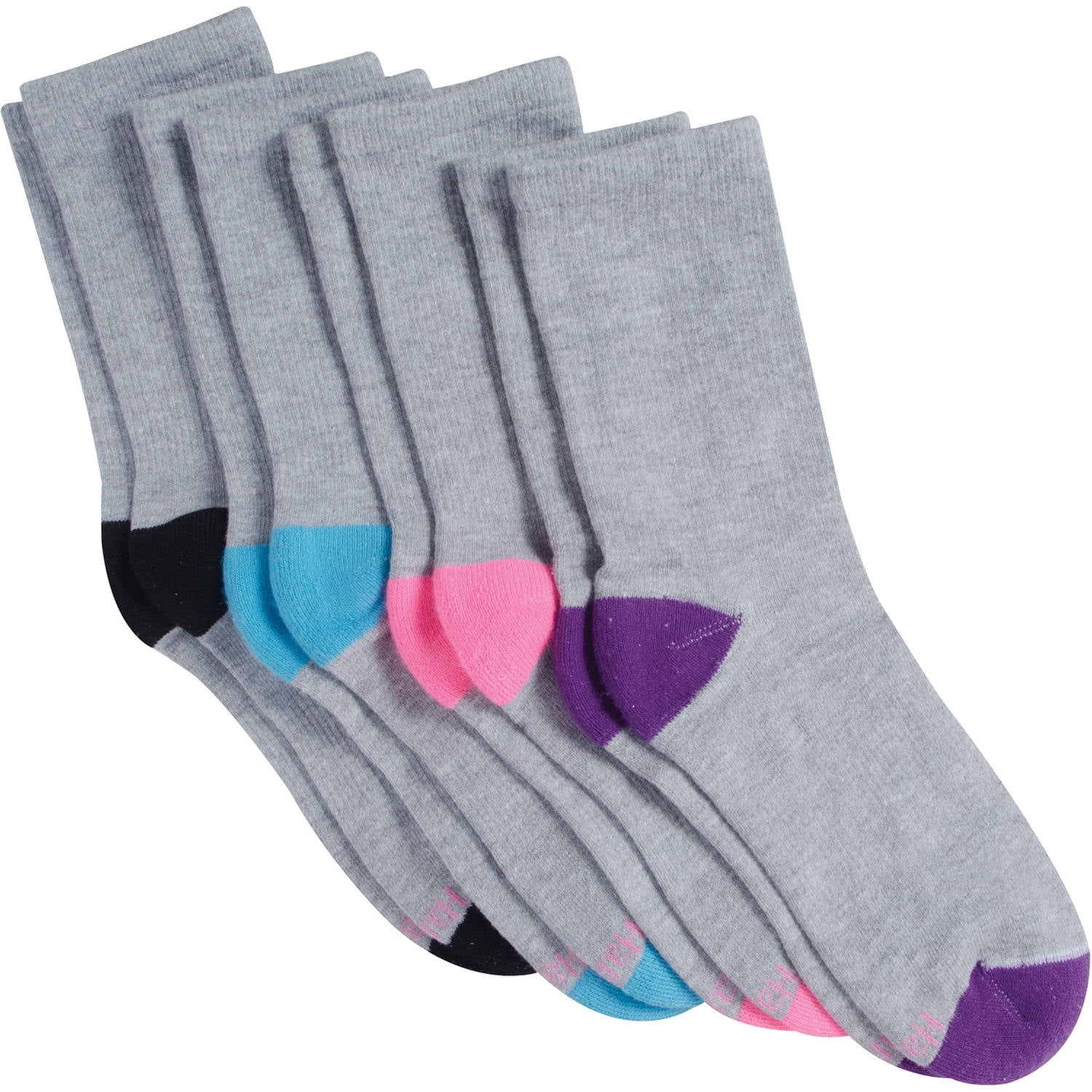 Womens Cool Comfort Sport Crew Socks, 4 Pair