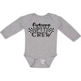 thumbnail image 3 of Inktastic Future Pit Crew Racing Flags Boys or Girls Long Sleeve Baby Bodysuit, 3 of 5