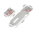 thumbnail image 4 of Pestillo de cerrojo para puerta, cerrojo de seguridad de acero inoxidable de 5 pulgadas, cerrojo de cerrojo de cerrojo, cerrojo de cerrojo de puerta extra grueso con tornillos Ormromra CQ760-2, 4 of 4