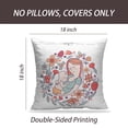 thumbnail image 2 of LALILO Throw Pillow Covers Mother And Her Child Floral Wreath And Cushion Cover 18" x 18", 2 Pack, 2 of 6