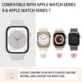thumbnail image 3 of Case for Series 8 41mm & Series 7 41mm with Screen Protector, 2 Pack Hard PC Bling Bumper Shiny Crystal Diamond Rhinestone Protective Cover for iWatch 8 7 Accessories 41mm Women, Clear+Pink, 3 of 5