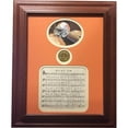 thumbnail image 1 of Athlon Sports CTBL-022054 Tennessee Volunteers 1967 Rocky Top Mini Sheet Music Custom Framed 14 x 17 with Coin, 1 of 1