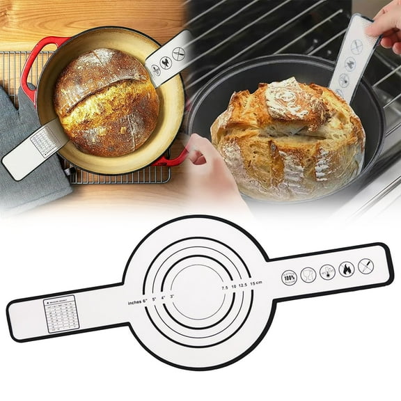 Clearance Bakeware under $5,Silicone Bread For With Long Straps Non Stick & Reusable Bread Baking Mat Heat Dutch Oven Liners For Placing Bread