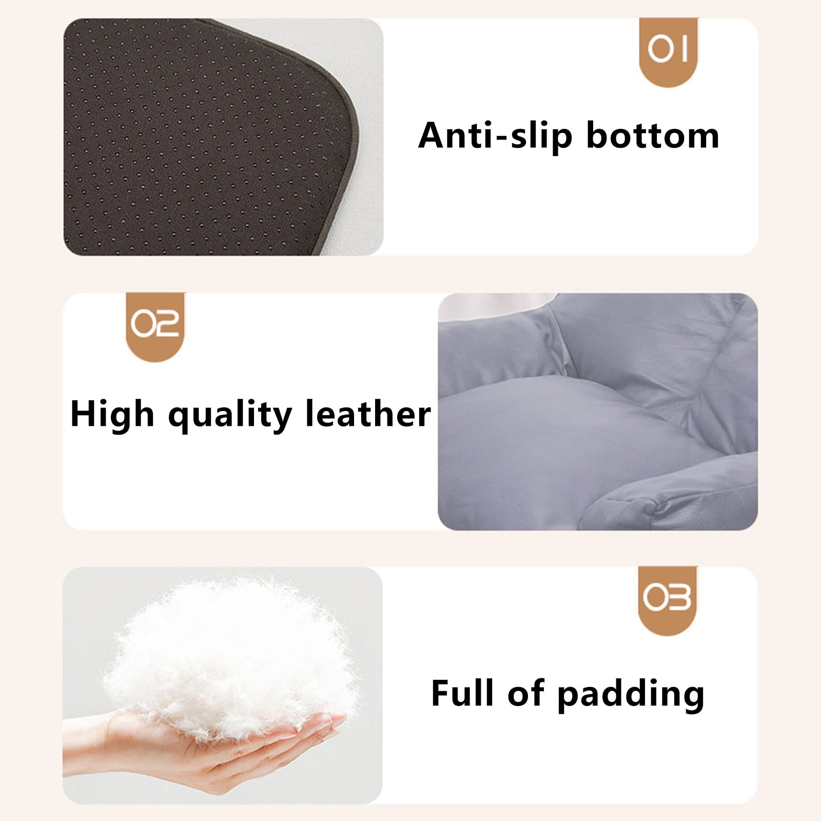 Nebwoak Pet Sofa Bed,Soft and Comfortable Cat Sofa Bed Suitable for Indoor Cats,Non-Slip Base