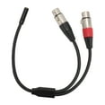 thumbnail image 2 of Cable Divisor En Y, Estéreo Flexible Resistente A La Erosión 1/8 A Doble XLR Hembra Cable En Y Transmisión De Pérdida Mínima De Señal Sin Ruido Para Mezclador De Sonido, 2 of 7