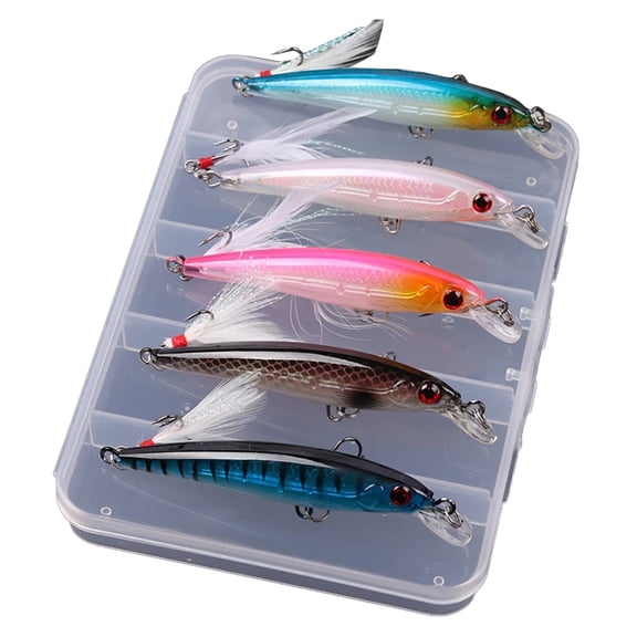5Pcs Fishing Lures Floating Hard Baits 6.8g Crankbaits Swimbait for Saltwater Fishing