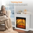 thumbnail image 3 of VINGLI 18" Electric Fireplace Inserts with APP & Remote Control, 1400W Recessed Stove Heater with 8H Timer, 6 Flame Colors, 5 Brightness for Indoor Use, ETL, 3 of 7