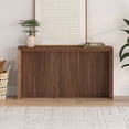thumbnail image 3 of Evelyn&Zoe Modern/Contemporary 56" Wide Satin Walnut Console Table, 3 of 7
