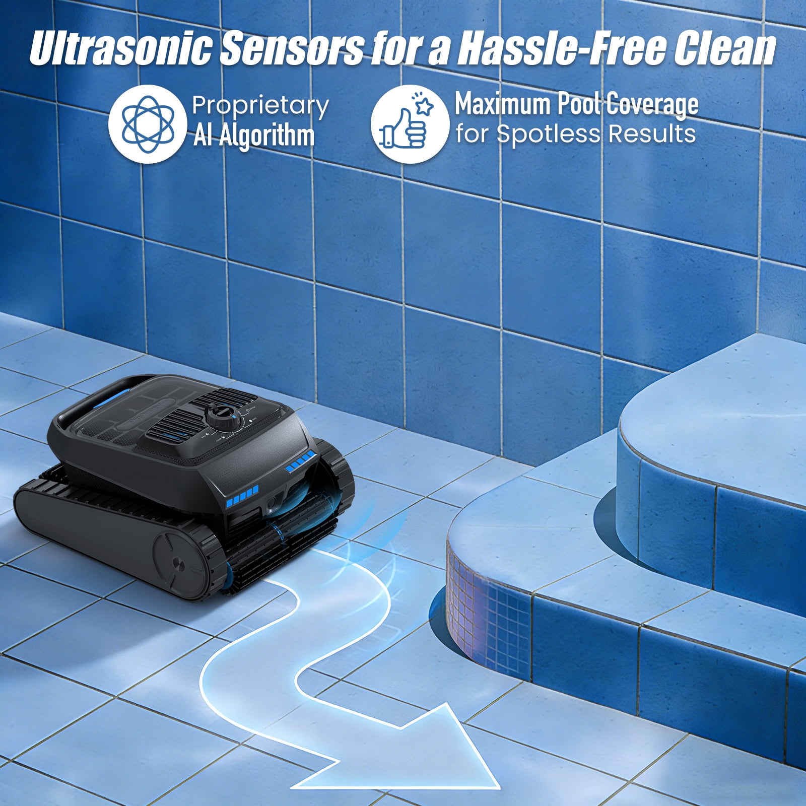 AIRROBO CP400 Lite Cordless Robotic Pool Cleaner - Smart, Powerful, All-Pool Cleaning