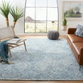 thumbnail image 2 of SAFAVIEH Capri Thelma Diamond Wool Area Rug, Ivory/Blue, 8' x 10', 2 of 7