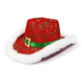 thumbnail image 5 of Christmas Western Cowboy Hat With Festive Pattern Design For Stage Party Casual Wear, 5 of 6
