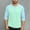 Green, variant on SYMOID Mens Light Blue Raglan Sleeve Henley Shirt - 3/4 Sleeve, Polyester Spandex Stretch, Wrinkle-Resistant, Sizes M-XXXXXL for Daily Casual & Outdoor Use,Size M