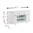 thumbnail image 4 of SEI Furniture Dandridge 48.5" TV Stand in White, 4 of 4