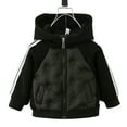 thumbnail image 2 of KYAIGUO Toddler Baby Boys Winter Coat with Hooded Kids Puffer Jacket Warm Padded Cotton Outerwear Long-Sleeved Casual Jacket for 1-10Y, 2 of 5