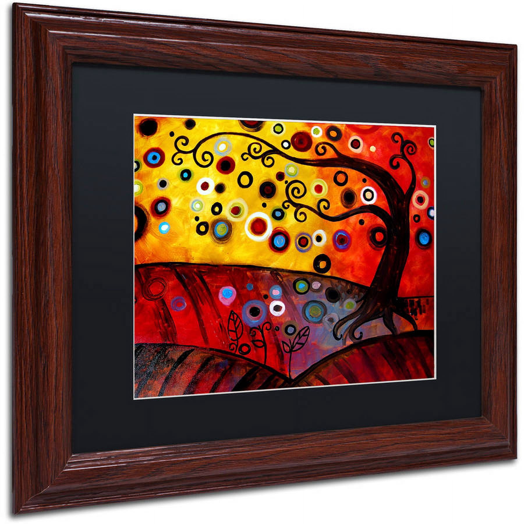 Trademark Fine Art "71" Canvas Art by Natasha Wescoat, Black Matte, Wood Frame