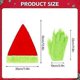 thumbnail image 2 of Green Furry Monster Gloves and Santa Hat Set, Funny Green Halloween Christmas Gloves, Santa Furry Hand Gloves and Santa Hat Christmas Costume Cosplay, 2 of 5
