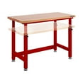 thumbnail image 5 of Seville Classics UltraHD® Height Adjustable 4-Foot Heavy-Duty Wood Top Workbench, 48" W x 24" D x (28" to 41.5" H), Red, 5 of 7