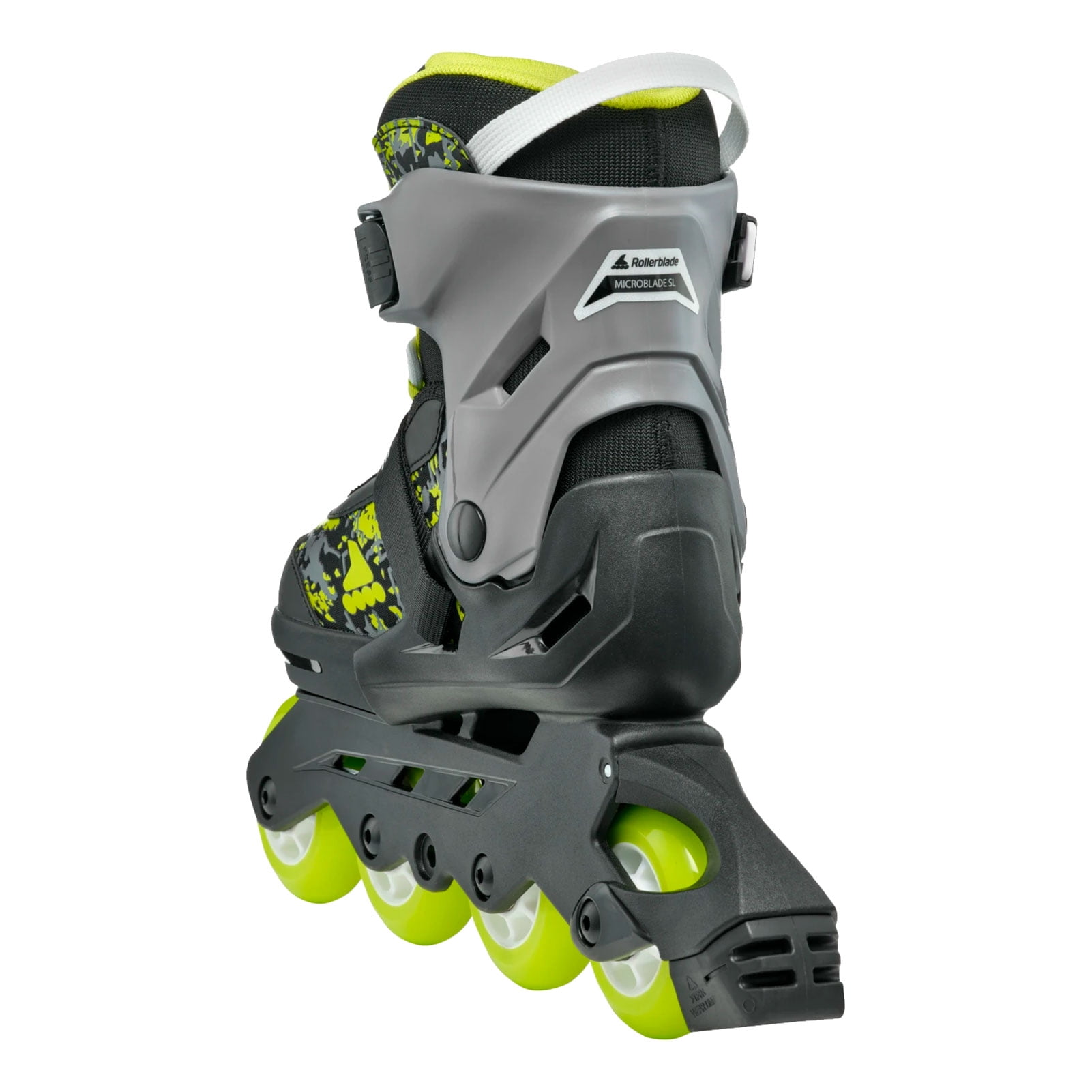 ROLLERBLADE Kids' Microblade SL Black/Lime Skates, Size: 2-5 (86B0751540NG01-2-5)
