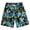 Blue A, variant on Mens Swim Trunks, Quick-Dry Sports Surfing Tropical Print Spandex Beach Shorts Elastic Board Shorts Bathing Suit