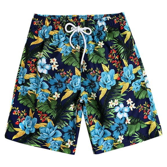 IROINNID Men's Summer Casual Drawstring Pull On Printed Comfy Shorts