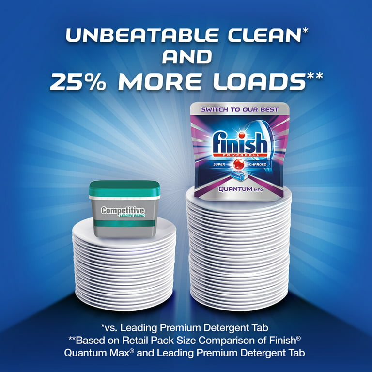 Shop Finish Quantum 64-Count Dishwasher Detergent & Jet Dry