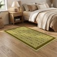 thumbnail image 2 of ODIKA Vintage Century Earthy Boho Retro Inspired Motif Tone Chartreuse Mid Flowing Non-Slip Low Profile for Guest Room, Lounge, Apartment, 2 of 7