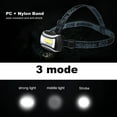thumbnail image 5 of Waterproof Head Lamp Light Flashlight Headlight for Outdoor Cycling Camping Fishing(Black), 5 of 8
