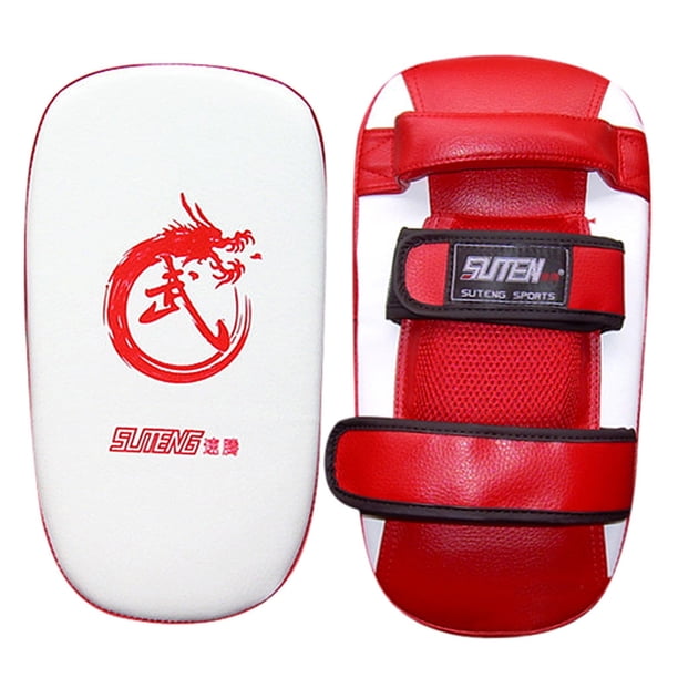 Fiudx Protector de Patadas de Taekwondo, Construcción Duradera de Cuero Sintético, Relleno de Esponja Suave, Diseño Cómodo y Transpirable, Entrenamiento de Boxeo, Práctica de Mma, Tamaño 35 X 19 X 8