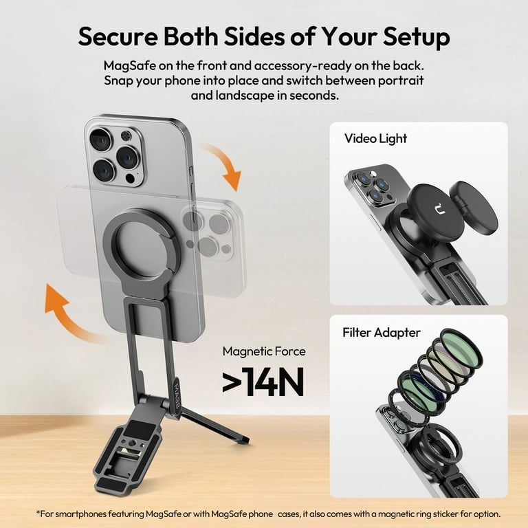 Ulanzi MA38 MagSafe Phone Tripod Stand with Arca-Swiss Mount – 5
