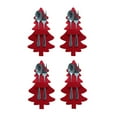 thumbnail image 3 of Yuarrent 4 unids/set soporte para colgar cubiertos decoración chimenea pared tenedor cuchara herramienta para cortar almacenamiento bolsa de Kits de decoración para fiestas Rojo, 3 of 6