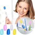 thumbnail image 2 of Funda protectora para cepillo de dientes, estuche protector con clip de plástico, suministros de baño para el hogar, viajes, paquete de 10, 2 of 4