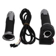 thumbnail image 3 of Juego de puños de acelerador giratorio para vehículos eléctricos, color gris, compatible con 12 V-99 V, sin indicador de triple velocidad, 3 of 8