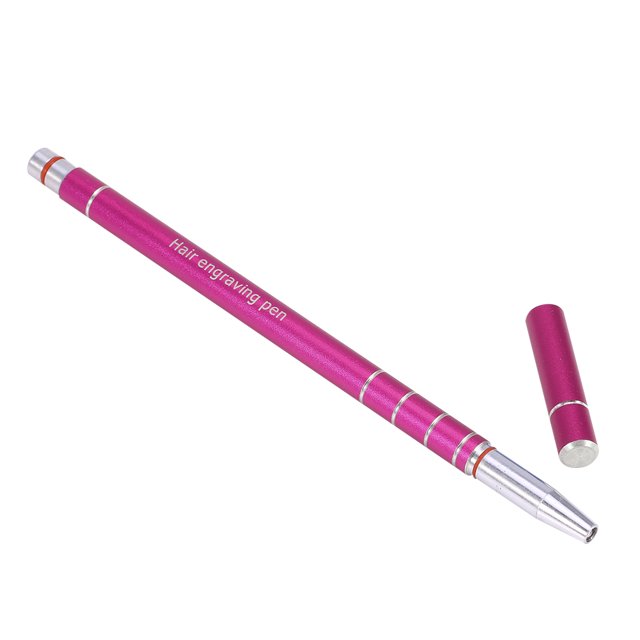 Pluma para peinar El cabello ANGGREK Maquinilla de afeitar grabada Estilo de barba Rosa